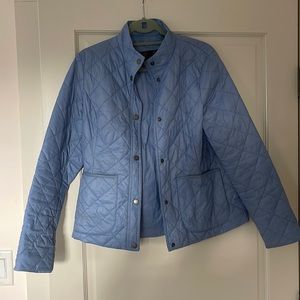 Light blue Barbour light jacket